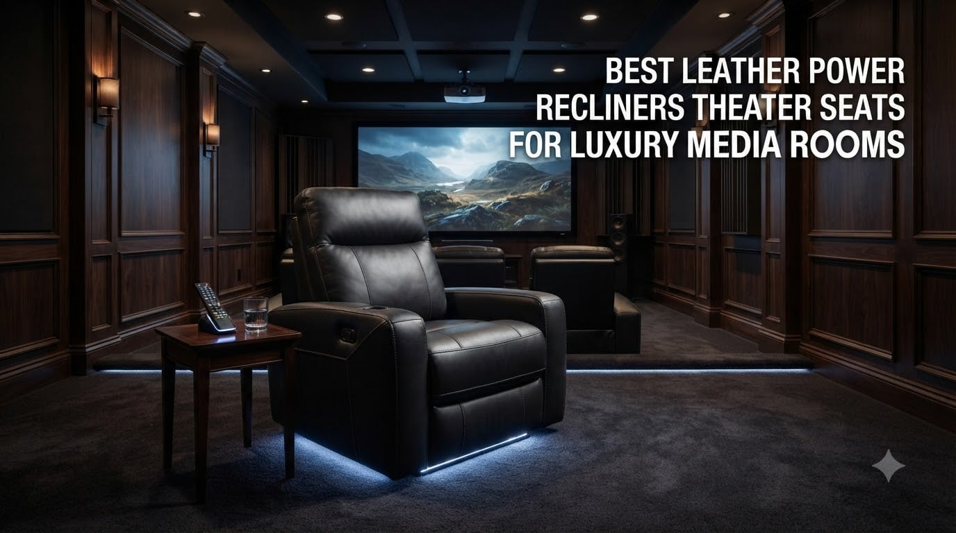 best leather power recliners theater seats for luxury media rooms
