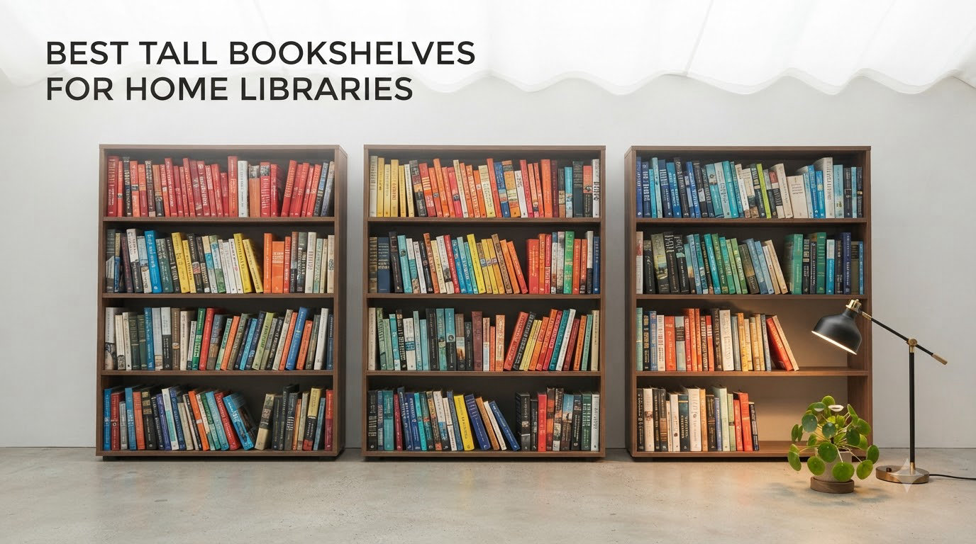 best tall bookshelves for home libraries