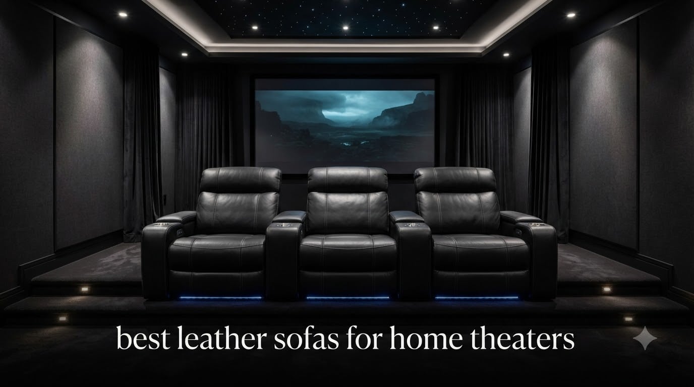 best leather sofas for home theaters