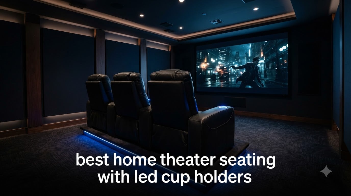 best home theater seating with led cup holders