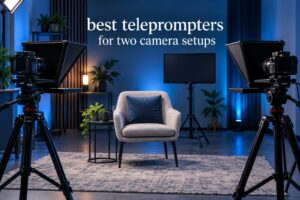 best teleprompters for two camera setups