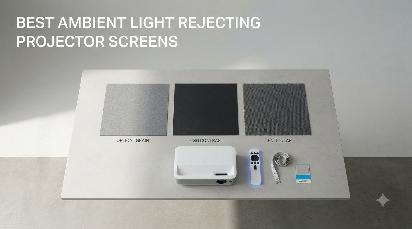 best ambient light rejecting projector screens