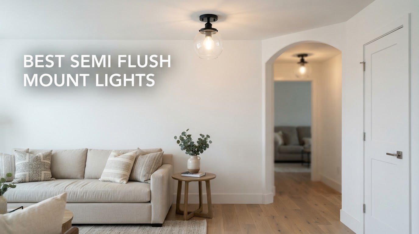 best semi flush mount lights