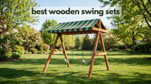 best wooden swing sets