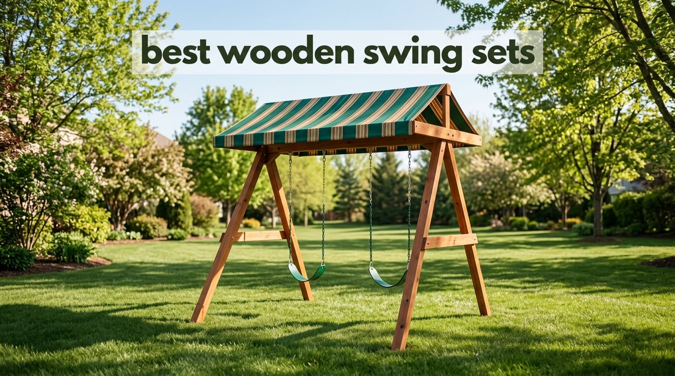 best wooden swing sets