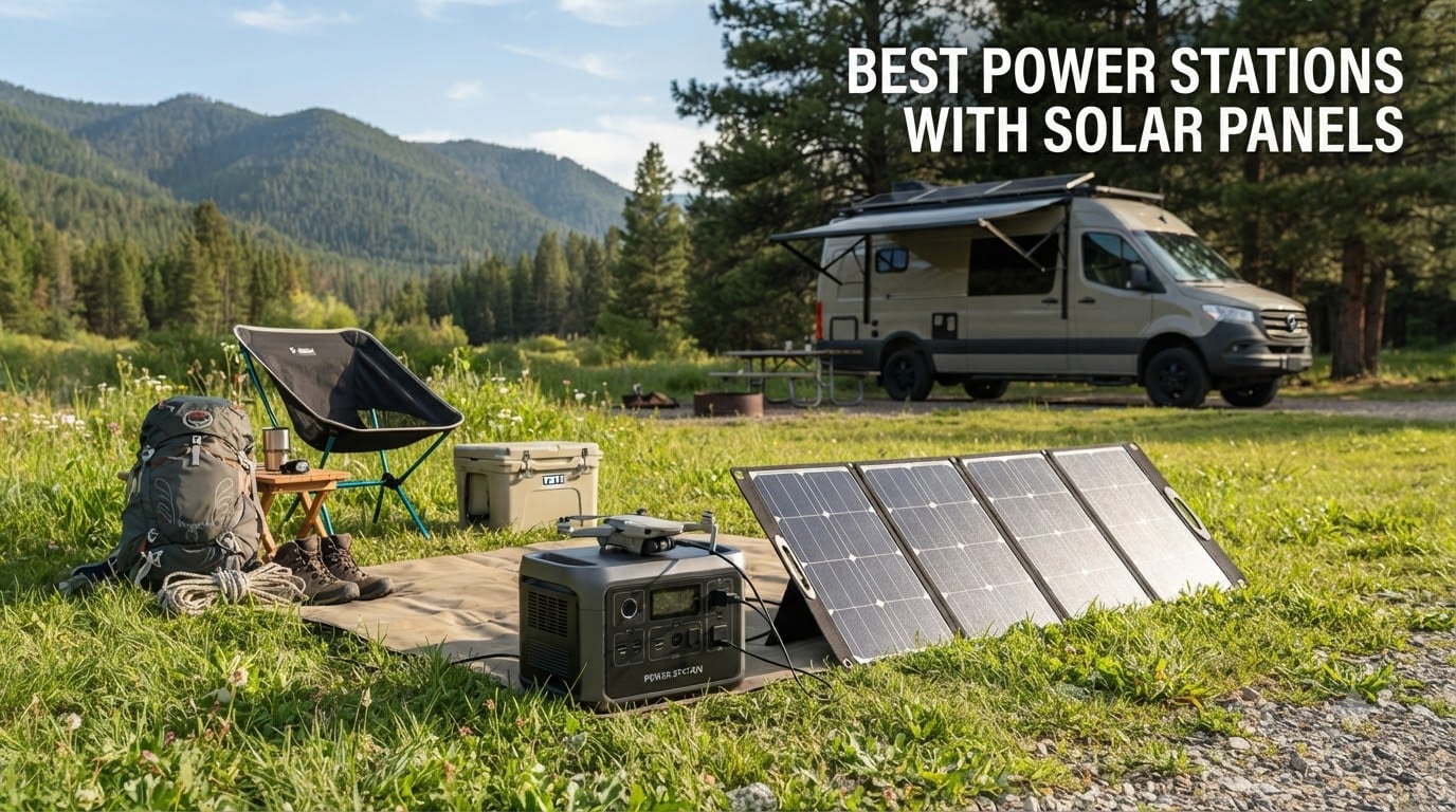 best power stations with solar panels