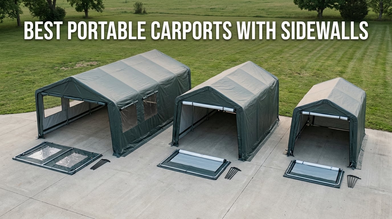 best portable carports with sidewalls