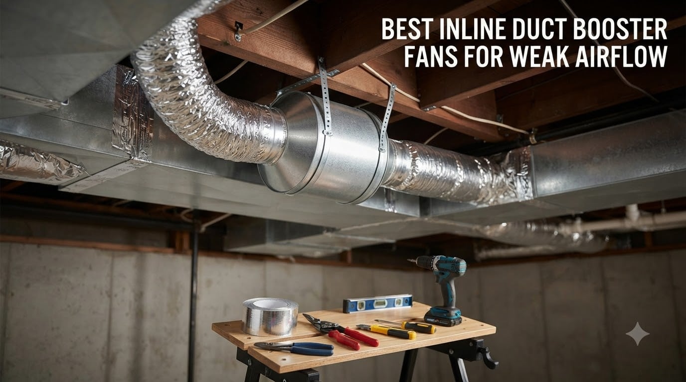 best inline duct booster fans for weak airflow