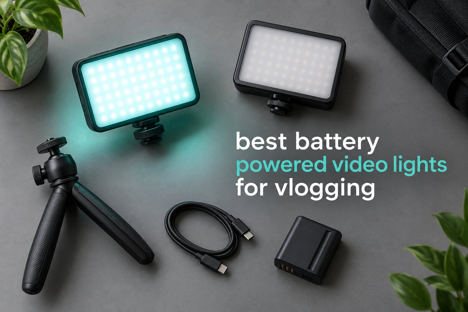 best battery powered video lights for vlogging
