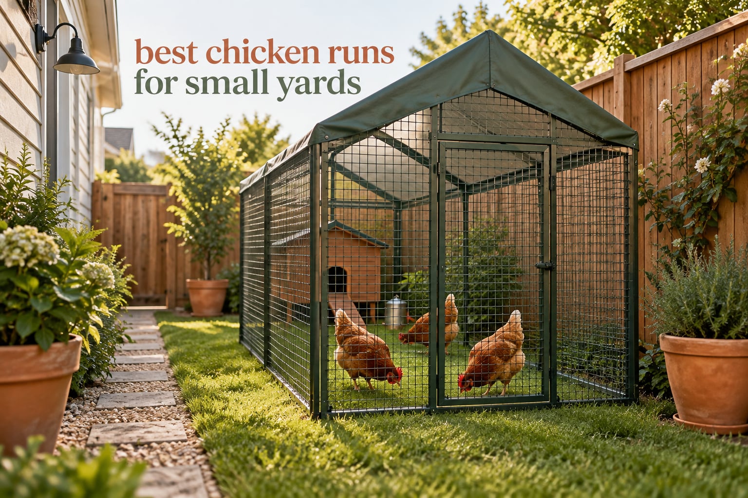 best chicken runs for small yards