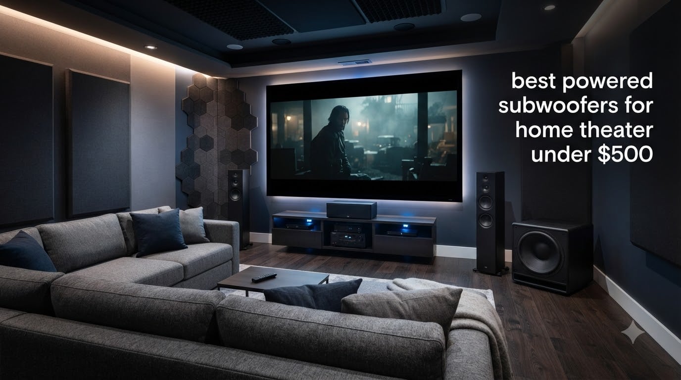 best powered subwoofers for home theater under $500