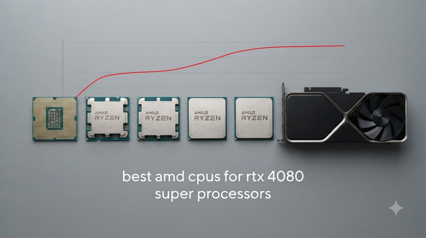 best amd cpus for rtx 4080 super processors