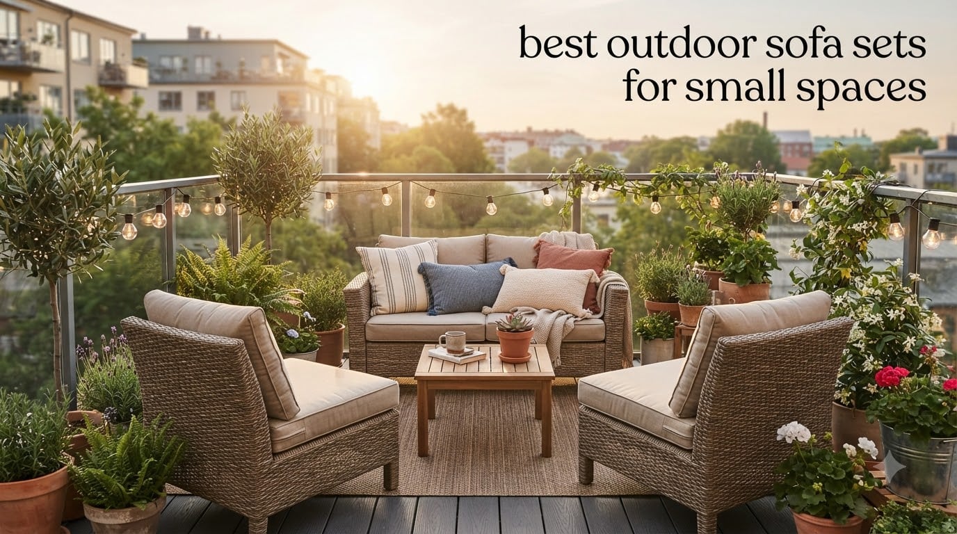 best outdoor sofa sets for small spaces