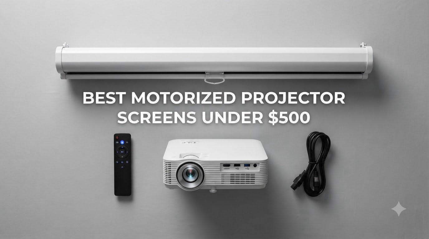 best motorized projector screens under $500