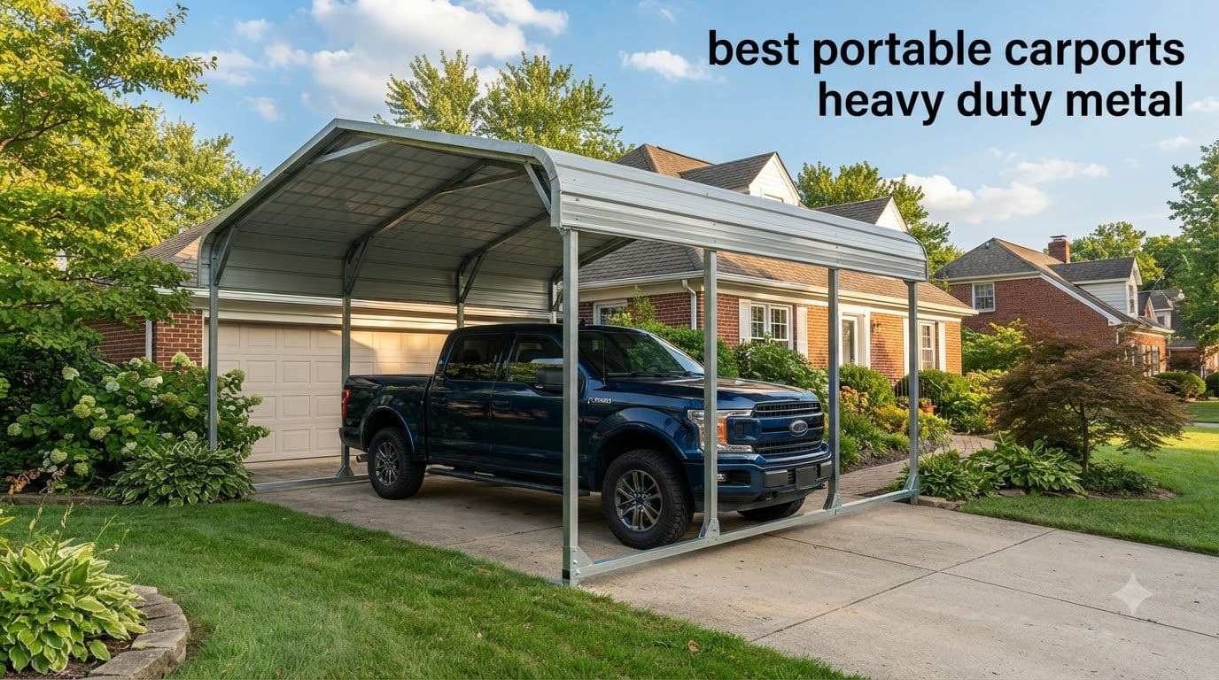 best portable carports heavy duty metal