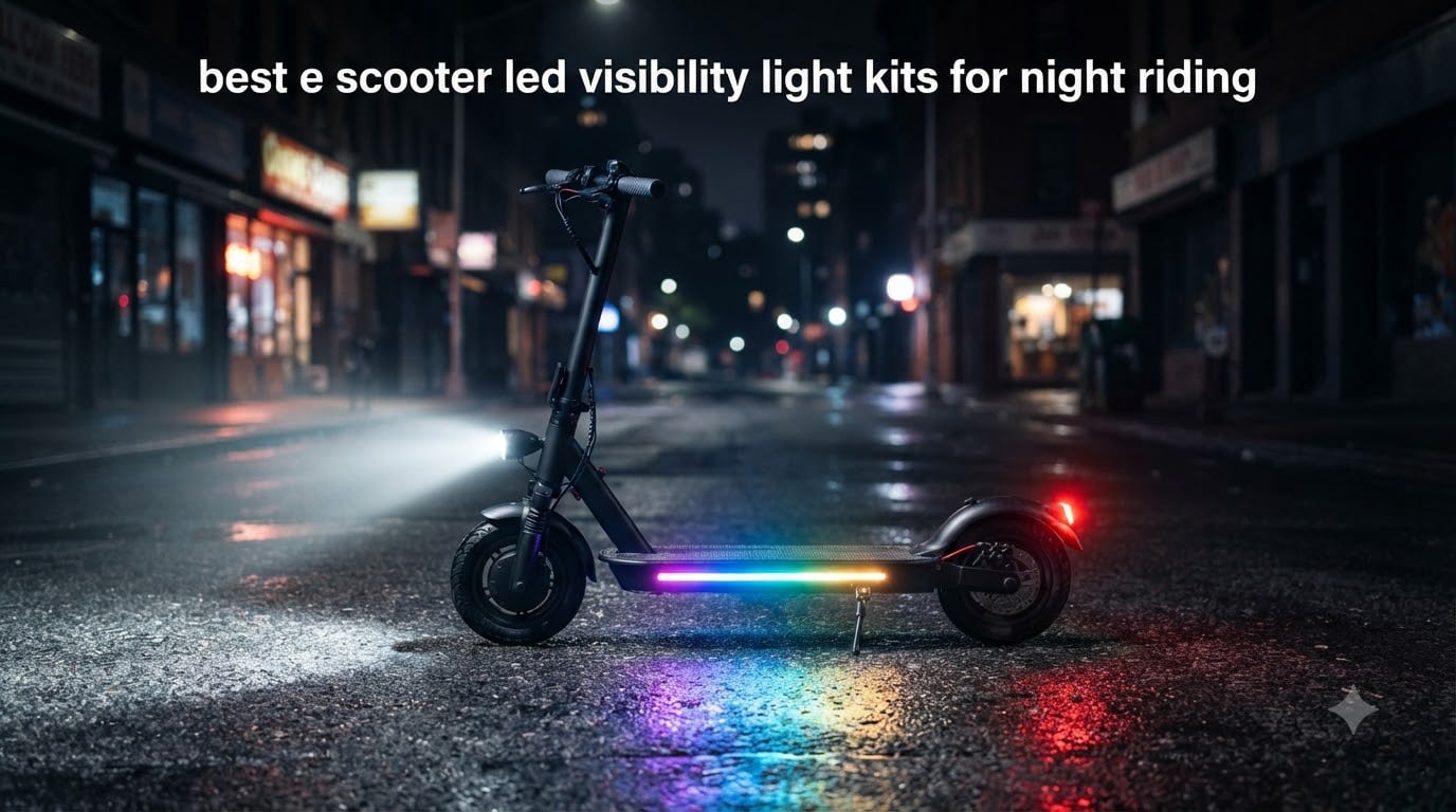 best e scooter led visibility light kits for night riding
