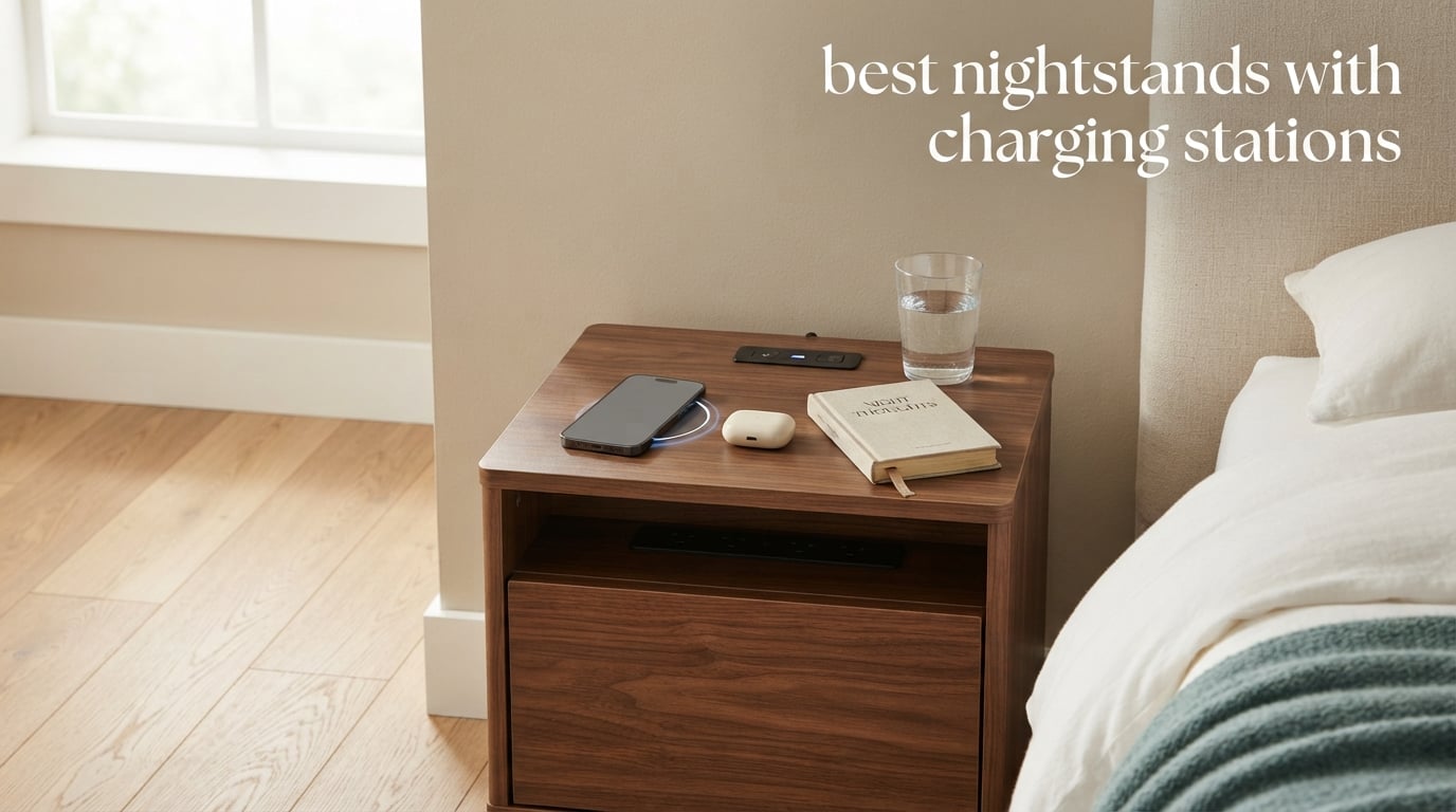best nightstands with charging stations