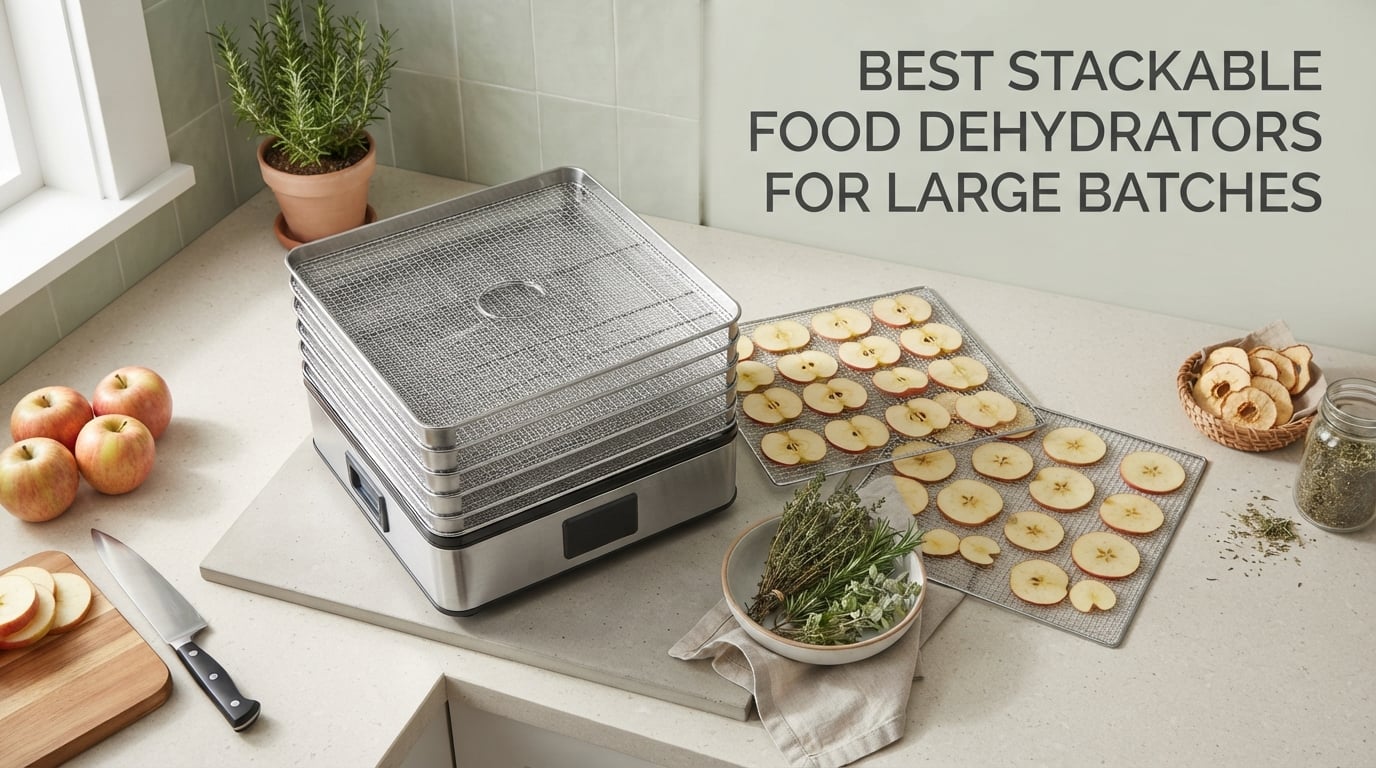 best stackable food dehydrators for large batches