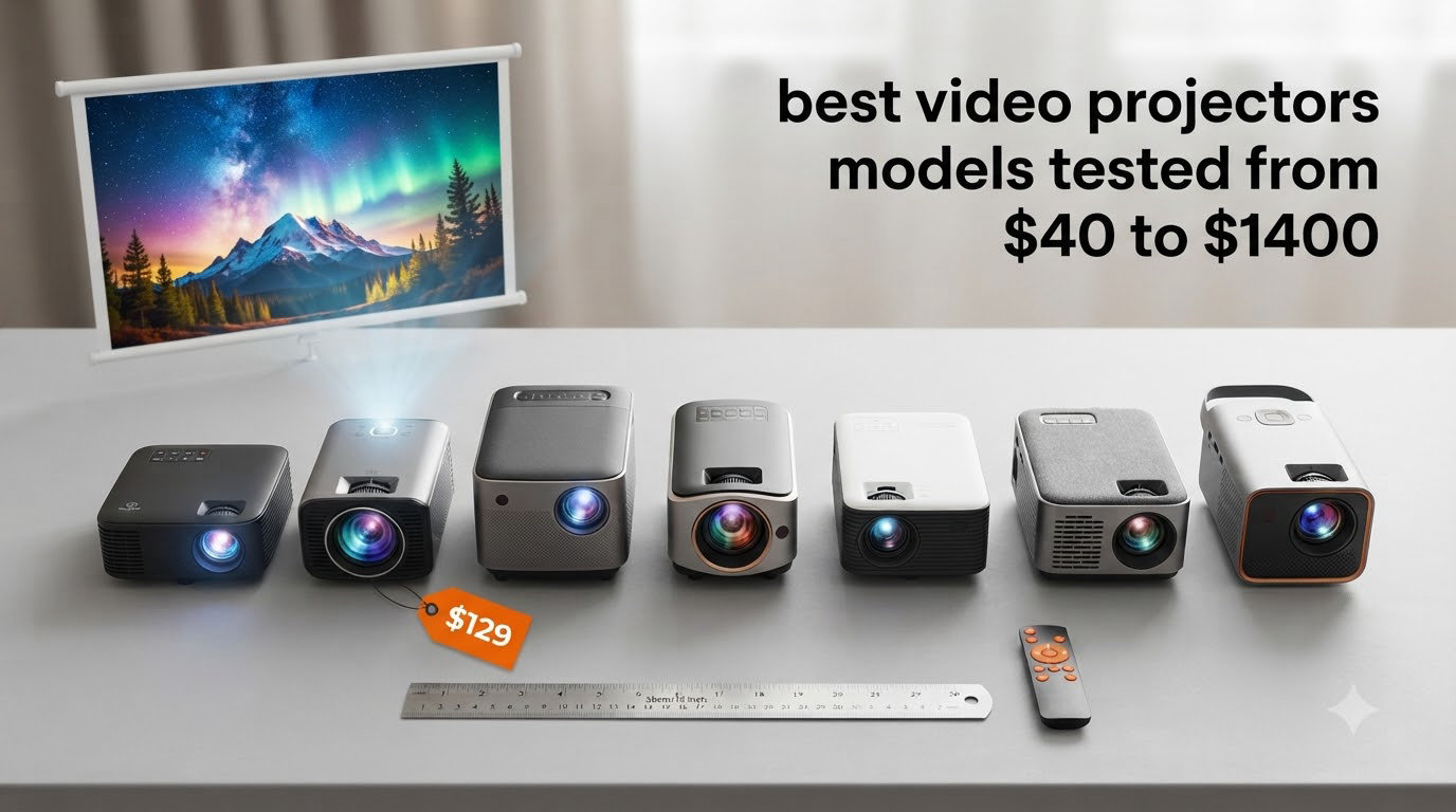 best video projectors models tested from $40 to $1400