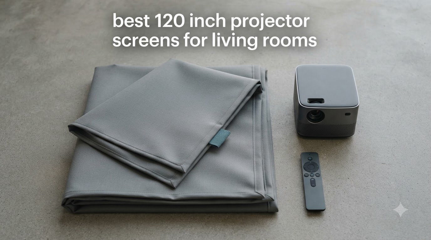 best 120 inch projector screens for living rooms