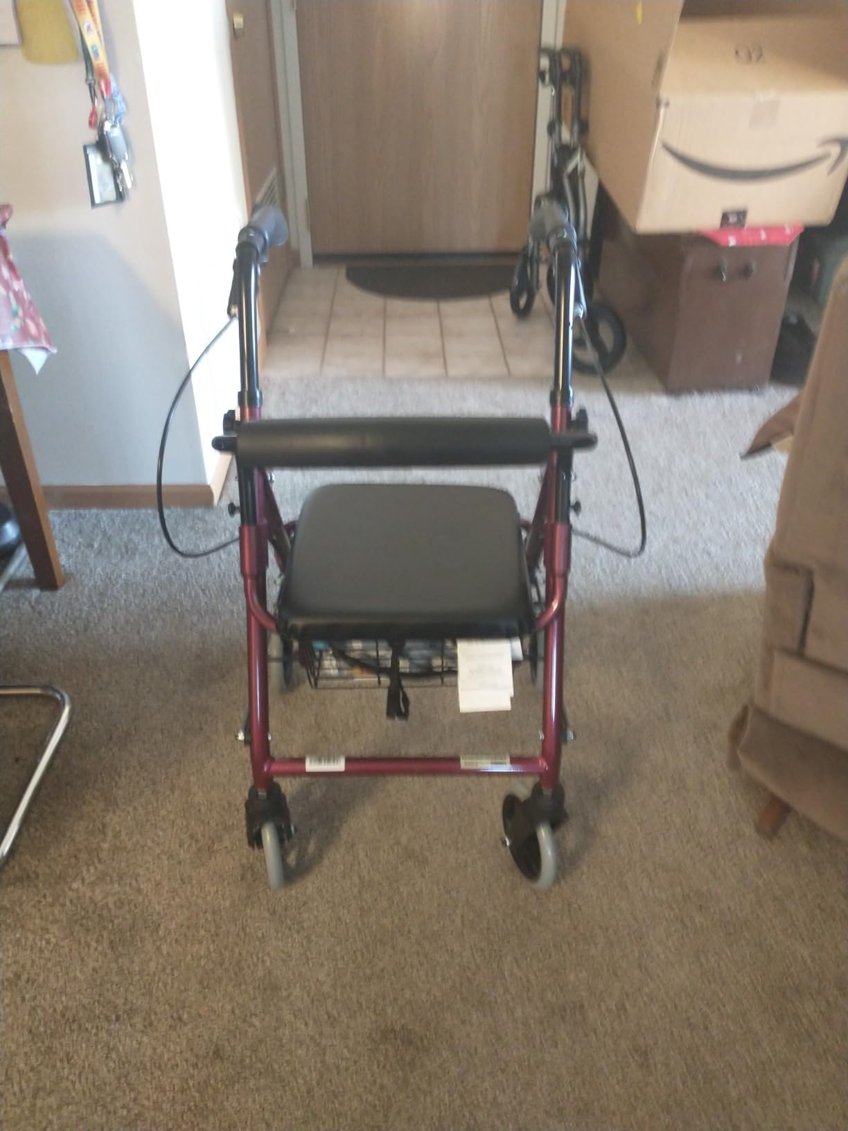 Lumex Walkabout Junior Rollator - Narrow Rolling Walker with Seat for Seniors & Small Spaces customer photo 2