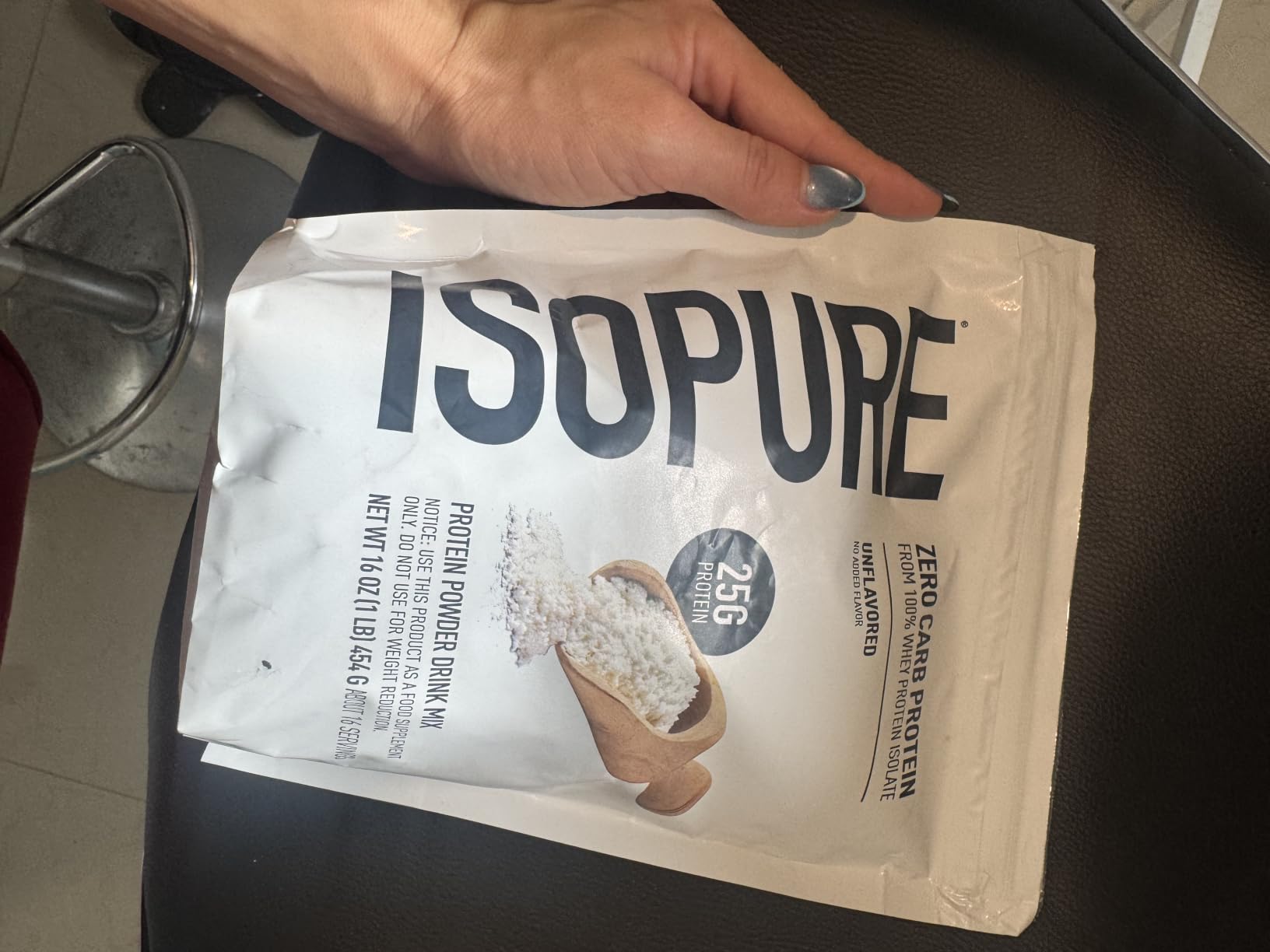Isopure Zero Carb Whey Isolate Protein Powder, Unflavored 2.5 LB customer photo 1