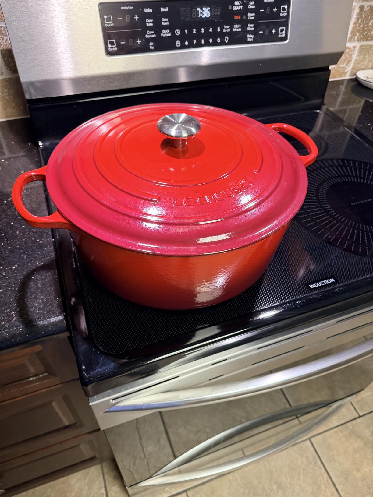 Le Creuset Enameled Cast Iron Round Dutch Oven, 5.5 qt., Flame customer photo 1