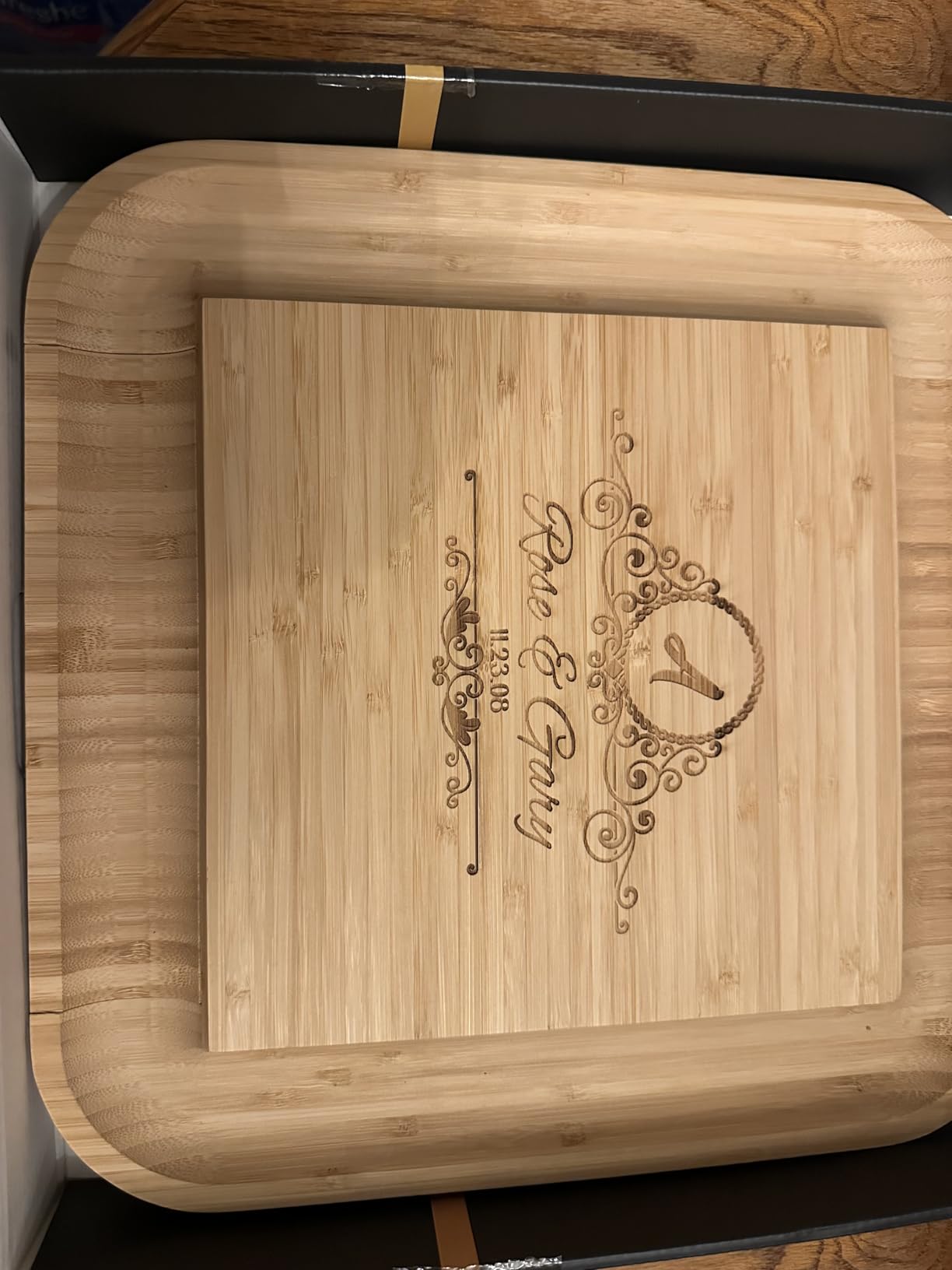 Charcuterie Board Cheese Board Set with Accessories - Bamboo Wooden Serving Tray, Platter - House Warming Gifts New Home, Wedding, Bridal Shower, Anniversary, Housewarming, Birthday Gifts for Women customer photo 1