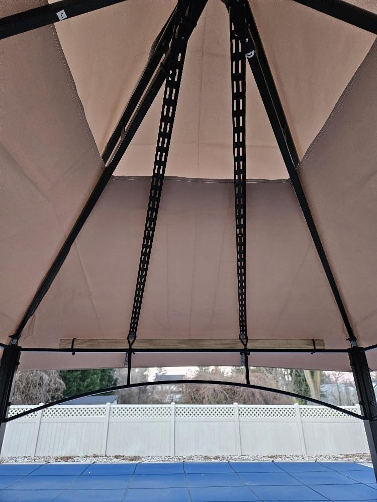 Kozyard Andra 8' x 5' BBQ Grill Gazebo Canopy Tent, Vented Soft Top Roof customer photo 1