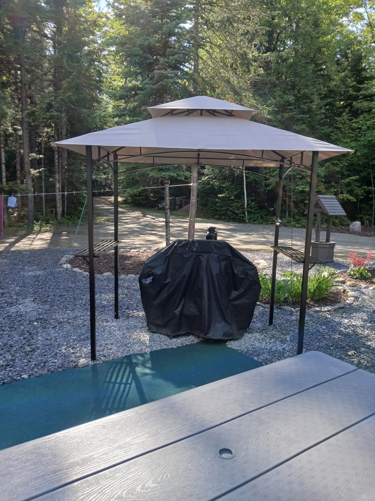Kozyard Andra 8' x 5' BBQ Grill Gazebo Canopy Tent, Vented Soft Top Roof customer photo 2