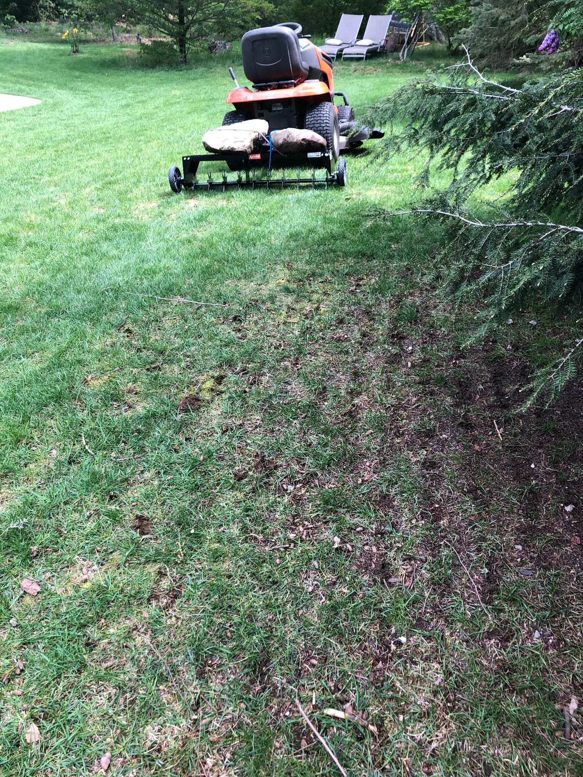 Agri-Fab 45-0544 40 inch Tow Behind Spike Aerator for Aerating Lawns; 10 Galvanized Steel Spike Disks, Universal Hitch, Black customer photo 1