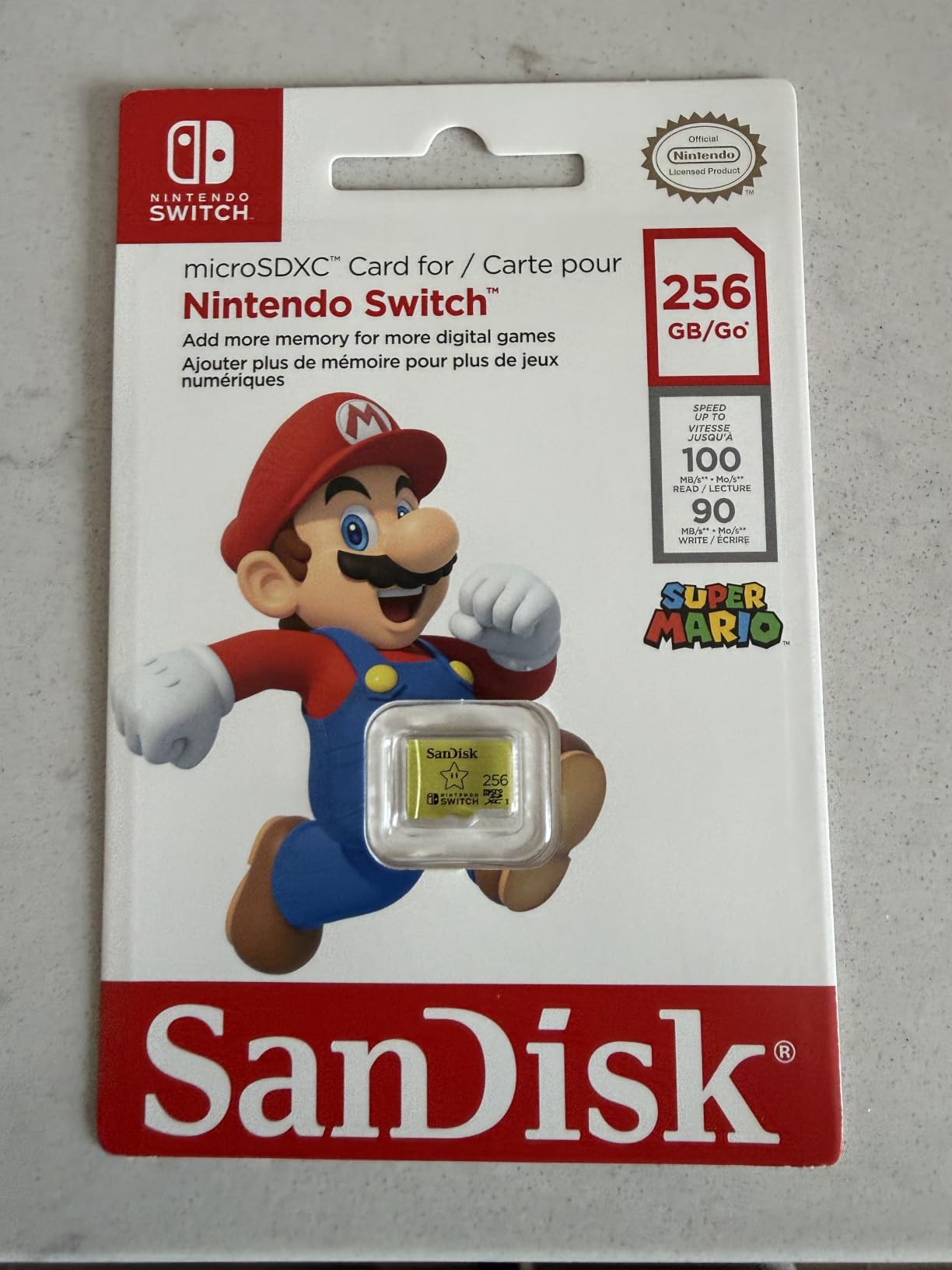 SANDISK 256GB microSD Card, Super Mario Super Star Edition, 3-Pack customer photo 2