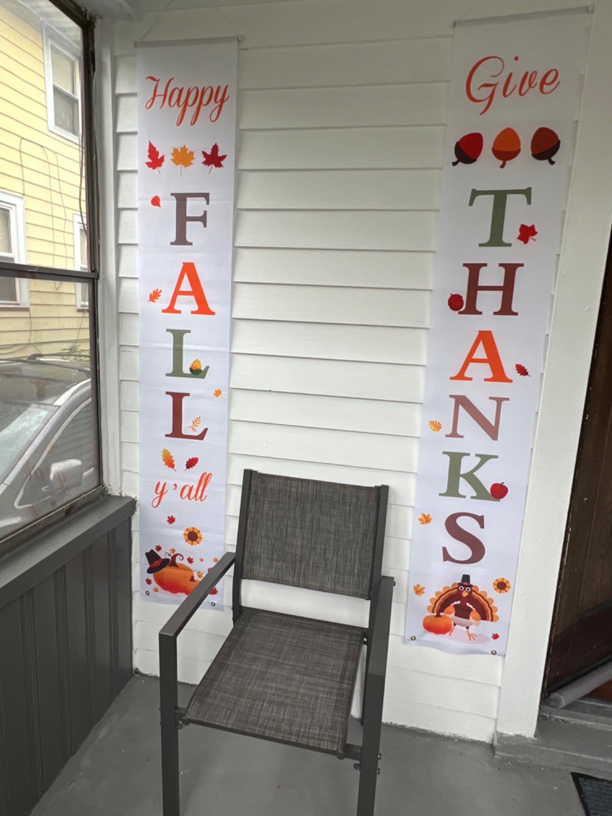 DAZONGE Halloween Porch Banners for Hanging Decorations Indoor Outdoor customer photo 2