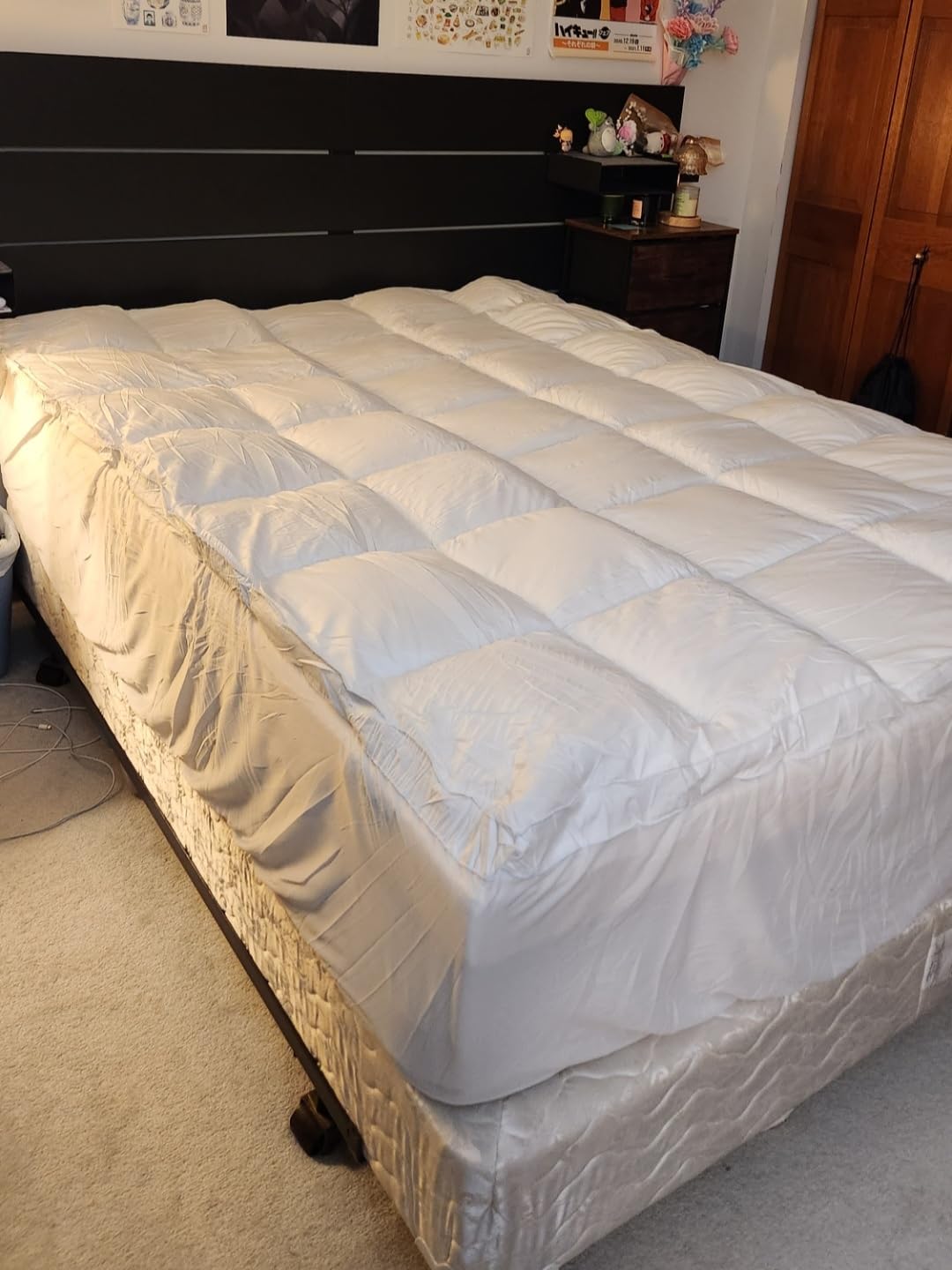 COONP Queen Mattress Topper, Cotton Extra Thick Pillow Top Mattress Pad customer photo 2