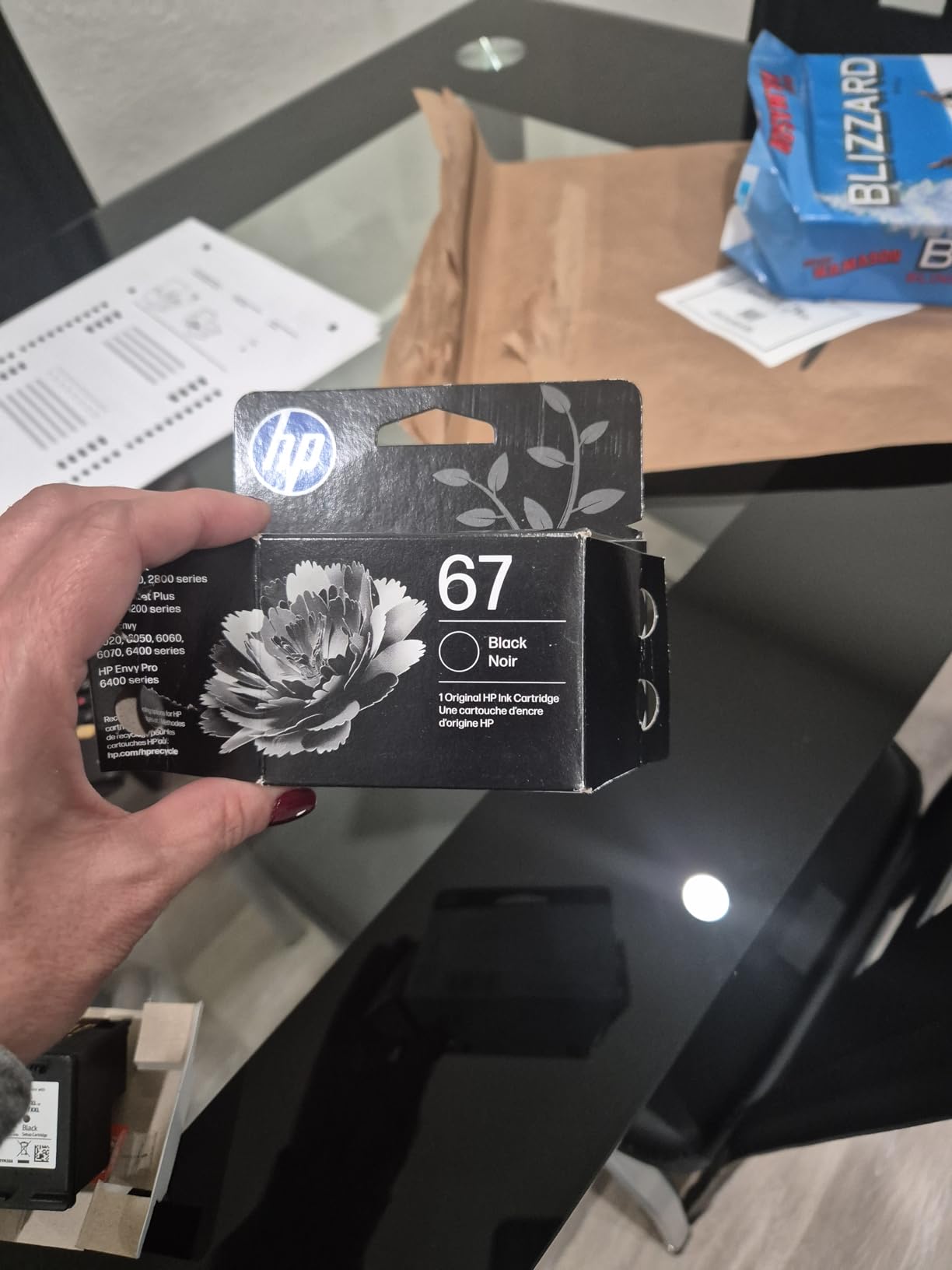 HP 67 Black Ink Cartridge customer photo 1