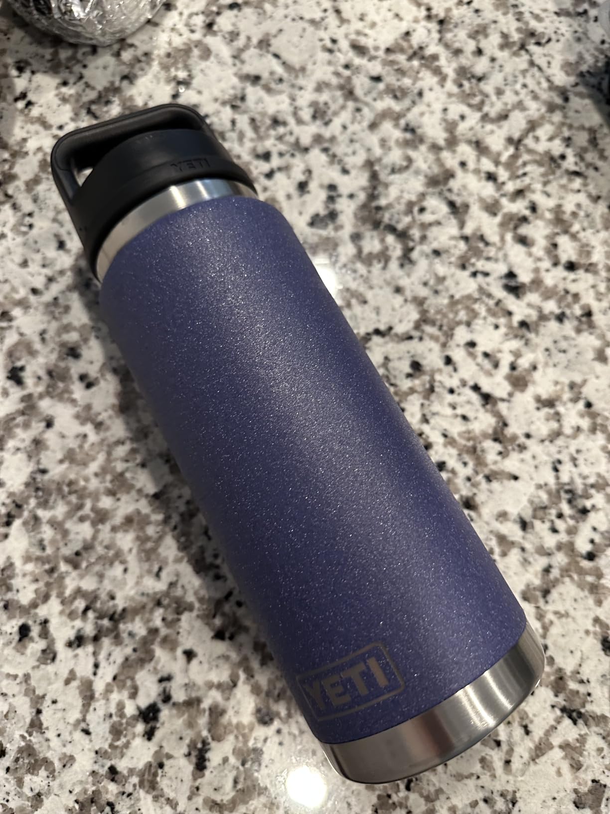 YETI Rambler 26 oz Bottle, Vacuum Insulated, Stainless Steel with Chug Cap, Black customer photo 2
