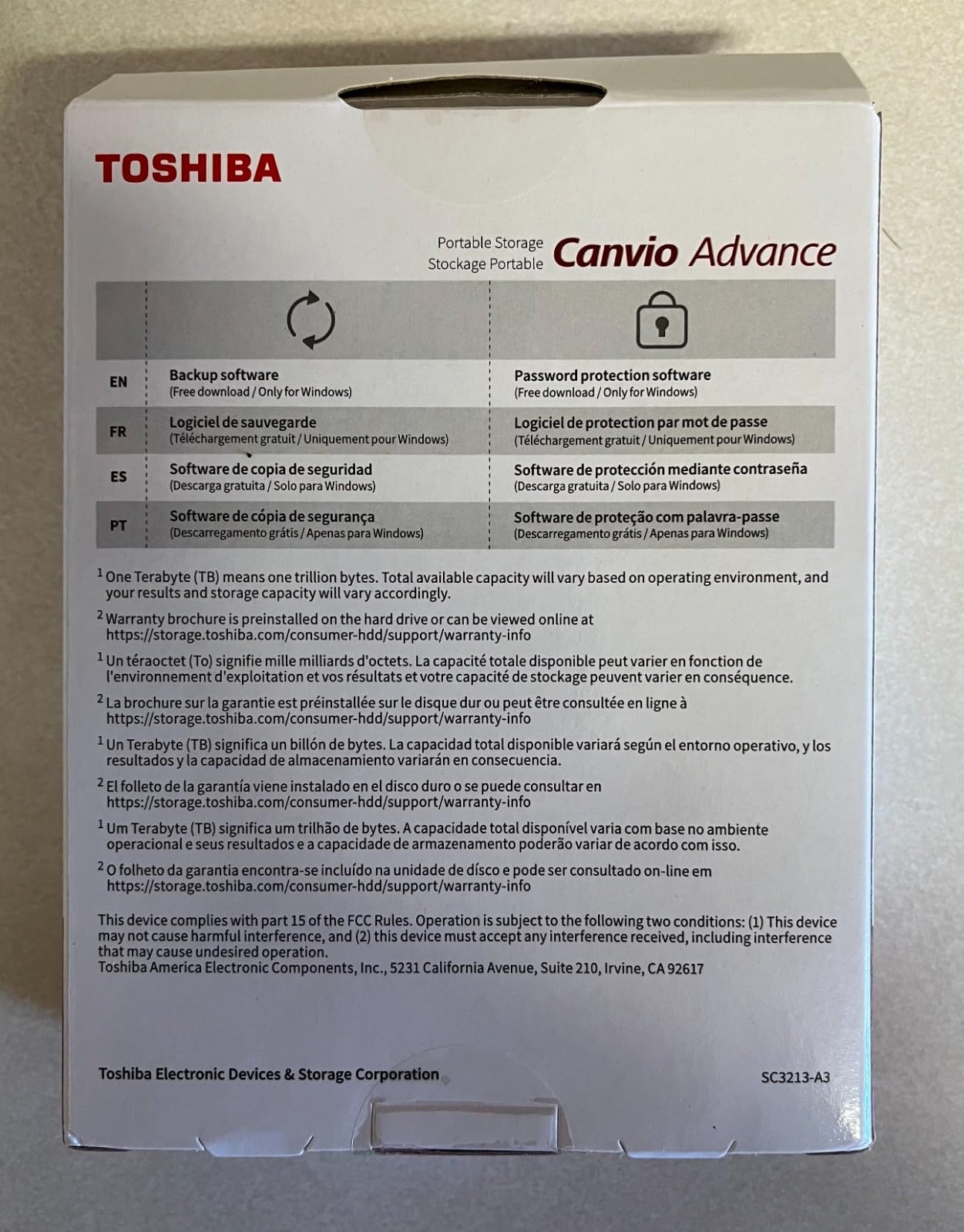 Toshiba Canvio Advance 2TB Portable External Hard Drive USB 3.0, Black - HDTCA20XK3AA customer photo 1