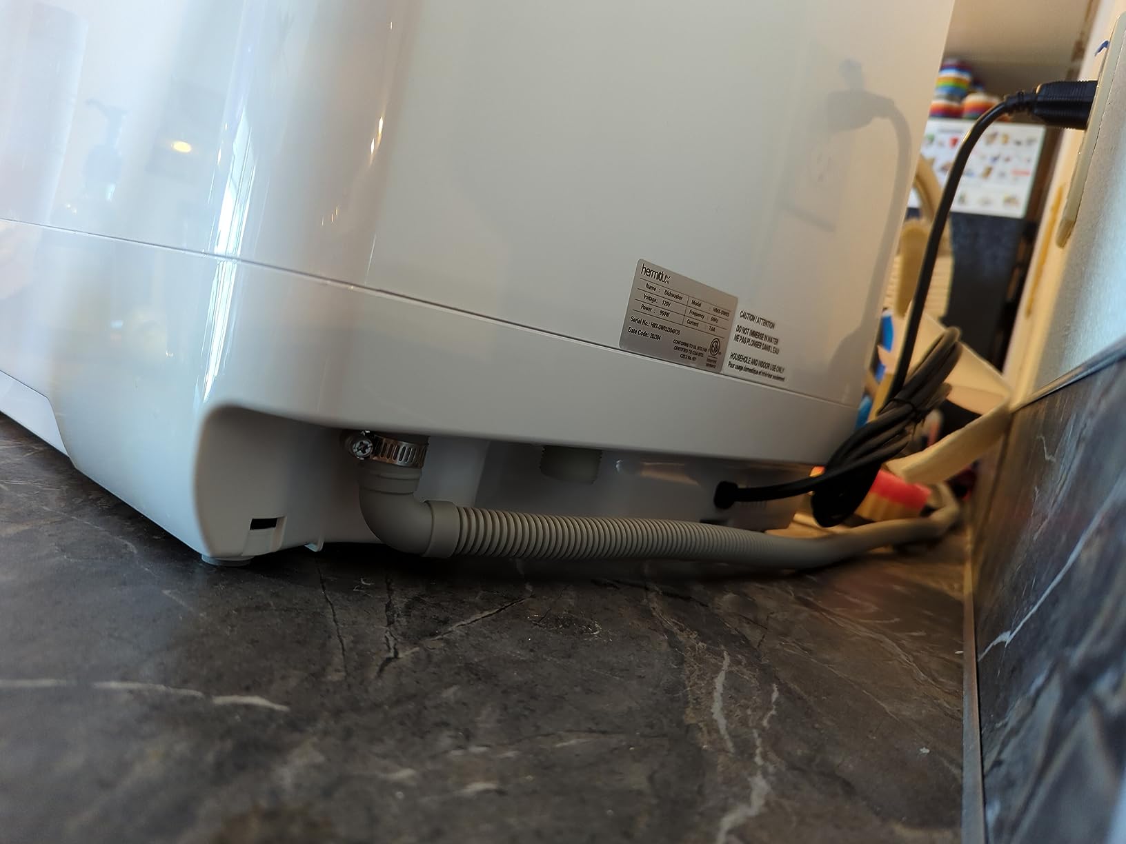 Hermitlux Countertop Portable Dishwasher, Built-in 5-Liter Water Tank customer photo 2