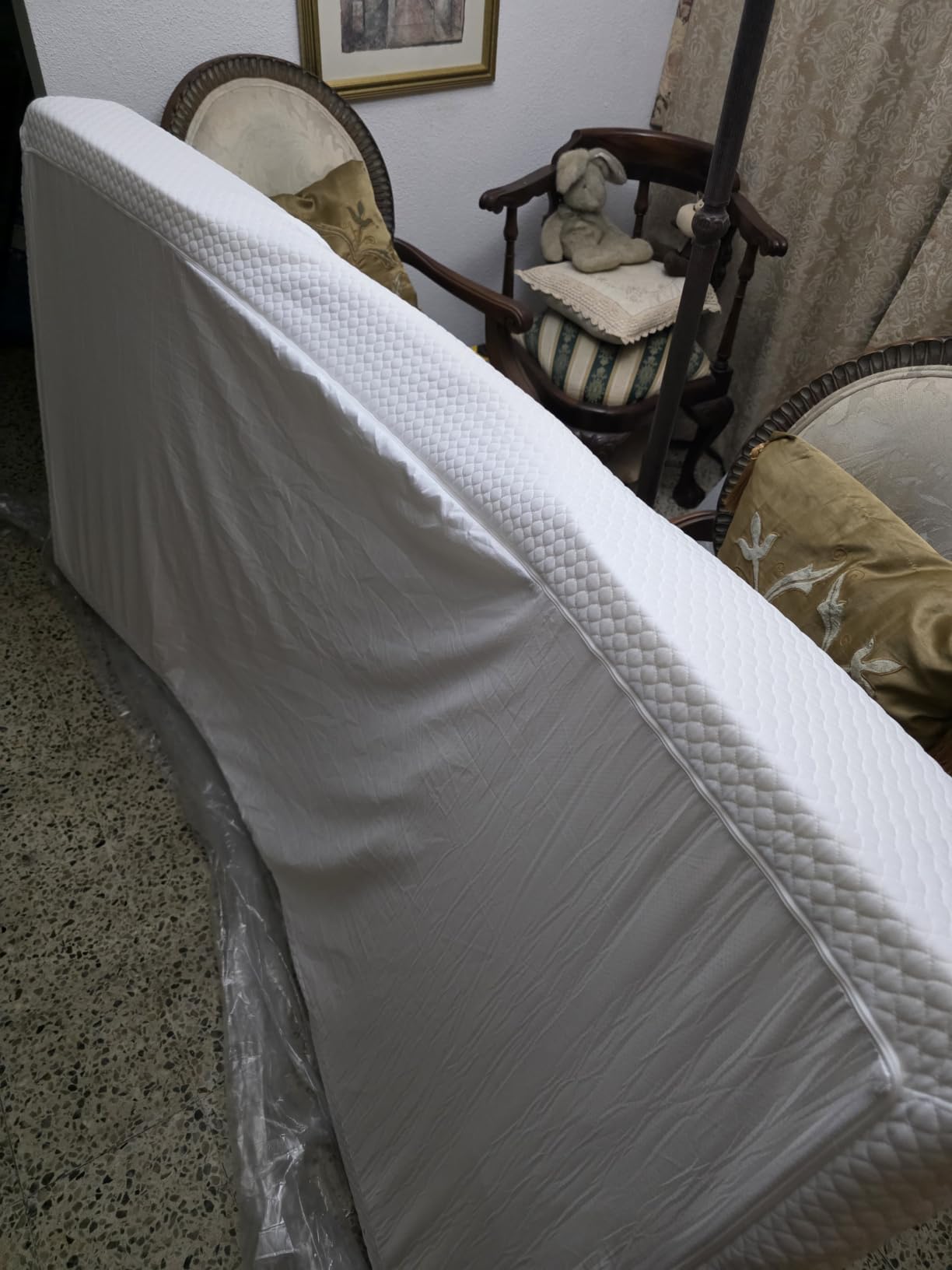 FDW | 8 Inch Twin Mattress | Medium Firm | Gel Memory Foam | White customer photo 2