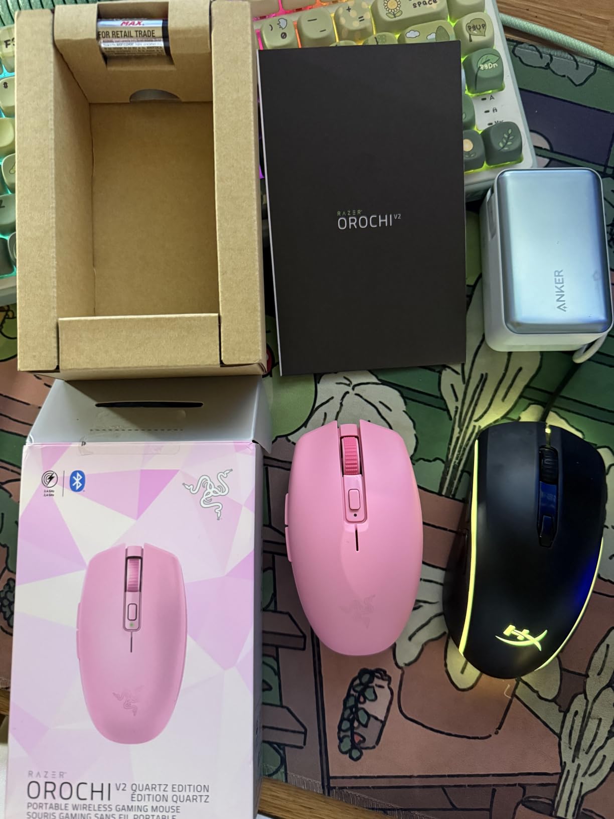Razer Orochi V2 Wireless Gaming Mouse, 950 Hr Battery, 60g, White customer photo 2