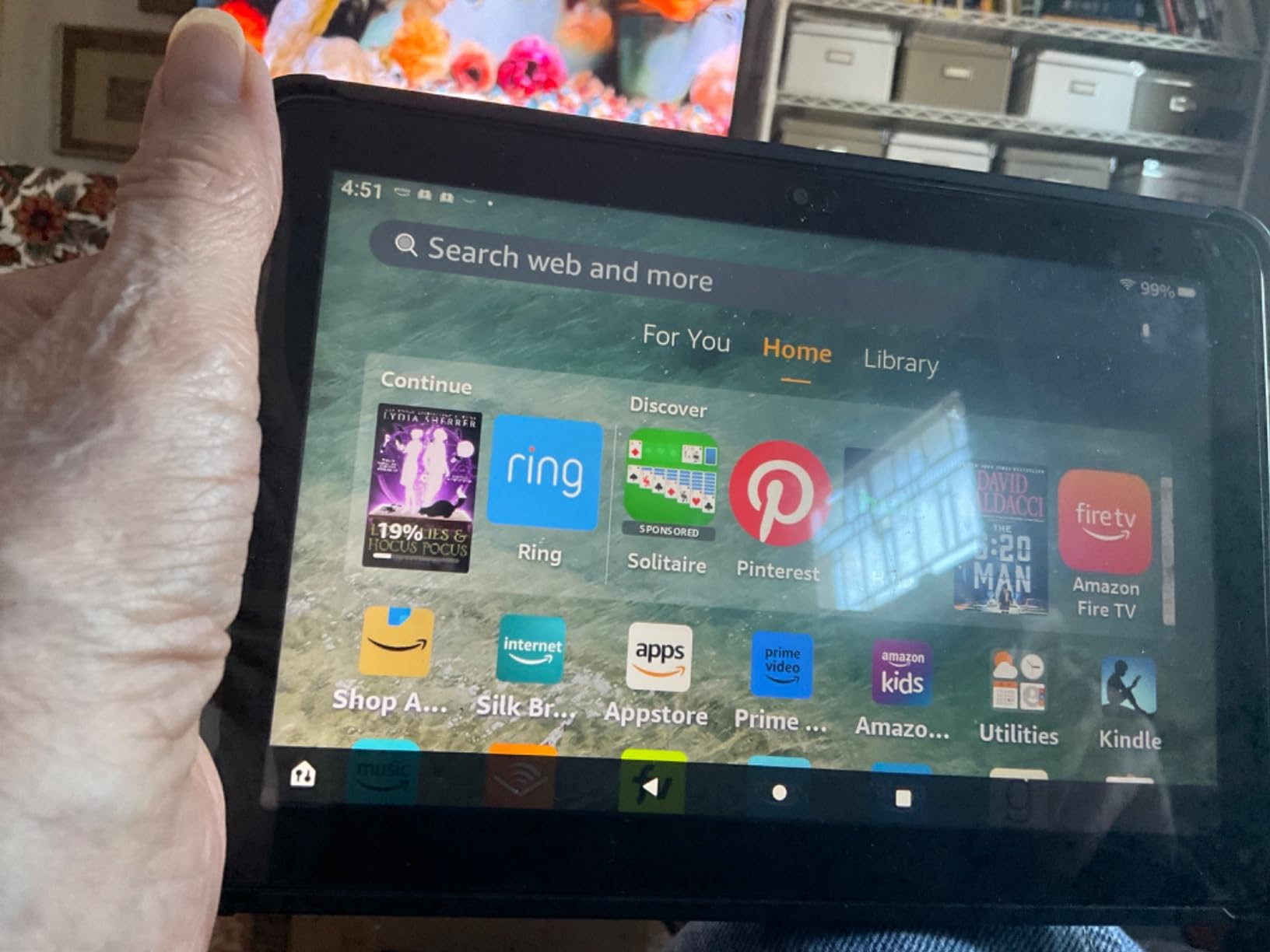 Amazon Fire HD 8 Plus tablet, 8” HD Display, 32 GB, 30% faster processor, 3GB RAM, wireless charging, (2022 release), Gray customer photo 1