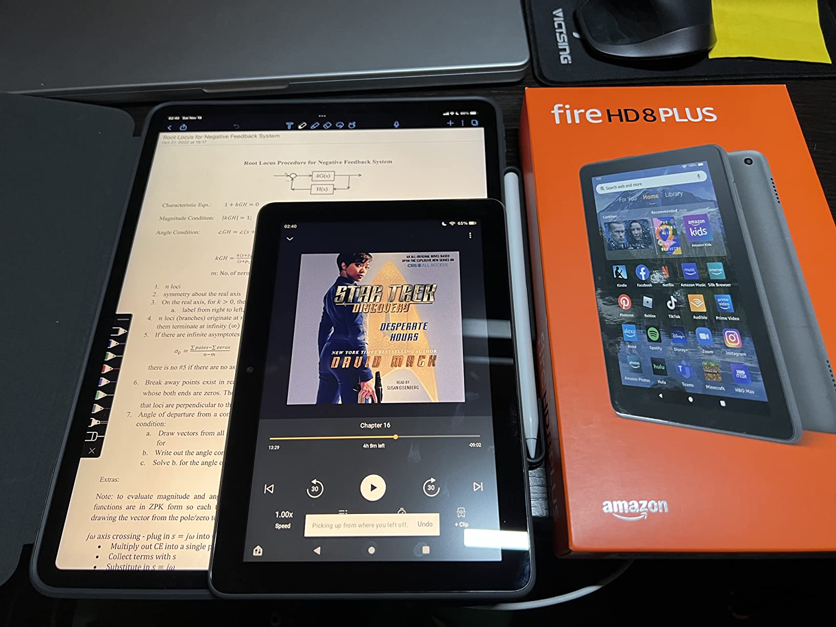 Amazon Fire HD 8 Plus tablet, 8” HD Display, 32 GB, 30% faster processor, 3GB RAM, wireless charging, (2022 release), Gray customer photo 2