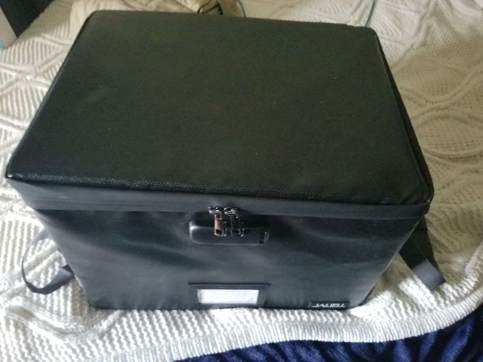 Fireproof File Box with Lock, Document Storage Organizer with Lid, Handle customer photo 1
