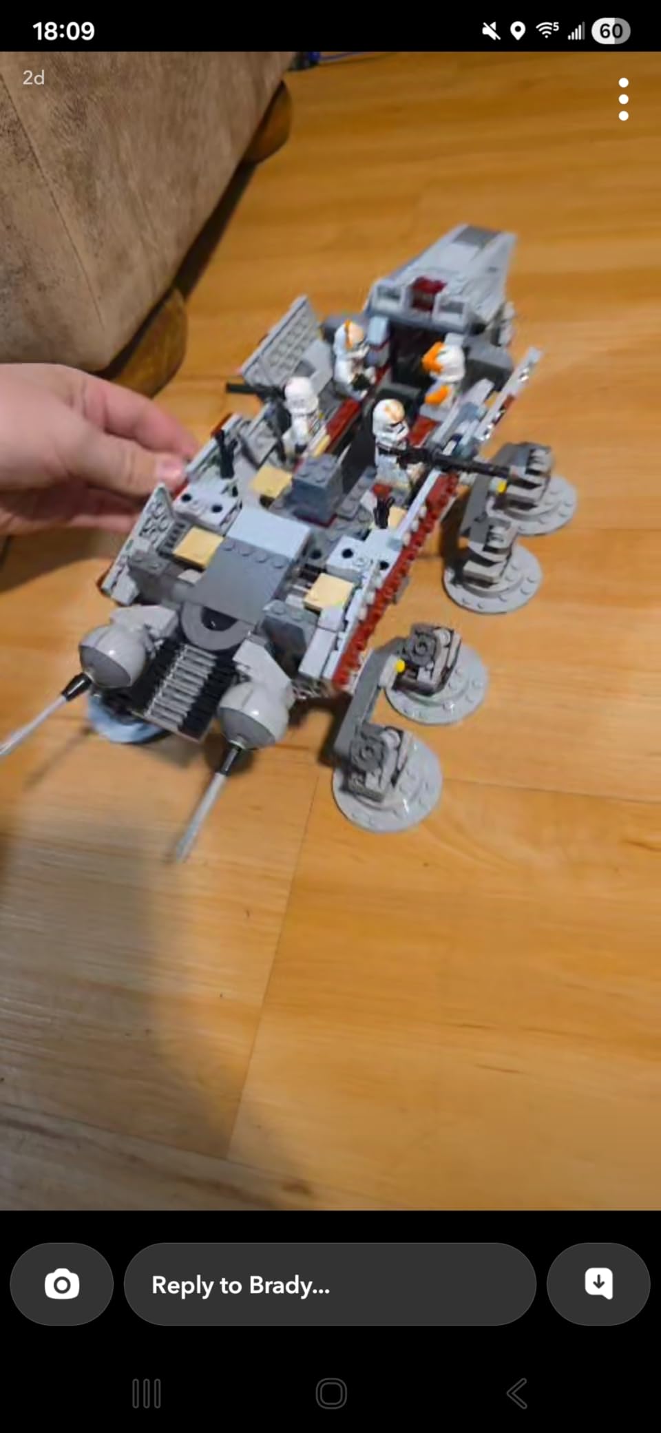 LEGO Star Wars AT-TE Walker - Poseable Building Toy - Revenge of the Sith Set - Gift for Kids w/ 3 212th Clone Troopers, Dwarf Spider & Battle Droid Figures - 75337 customer photo 2