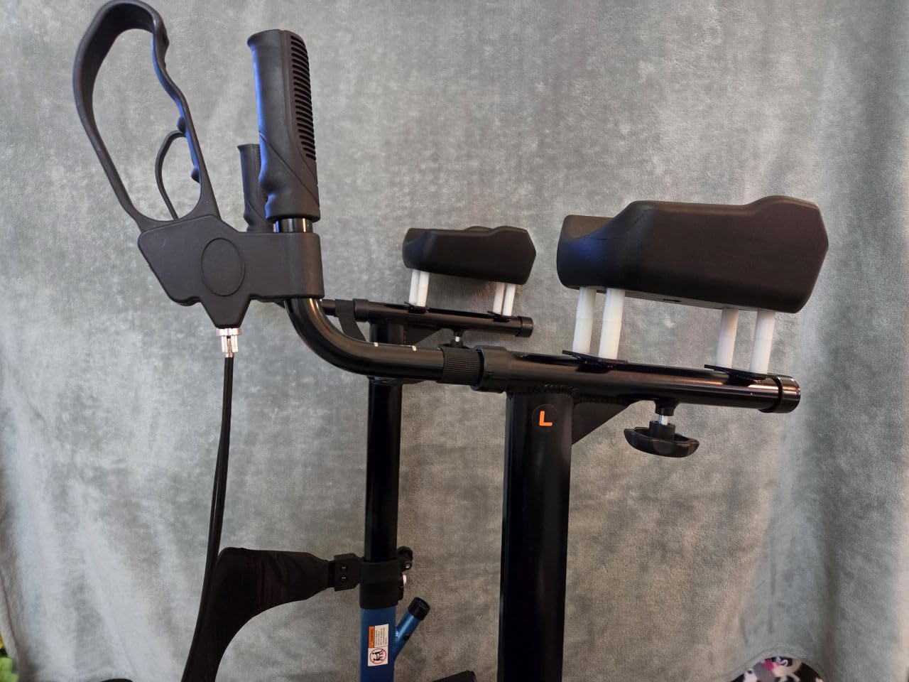 Drive Medical Elevate Upright Walker with Padded Armrests, Blue customer photo 1