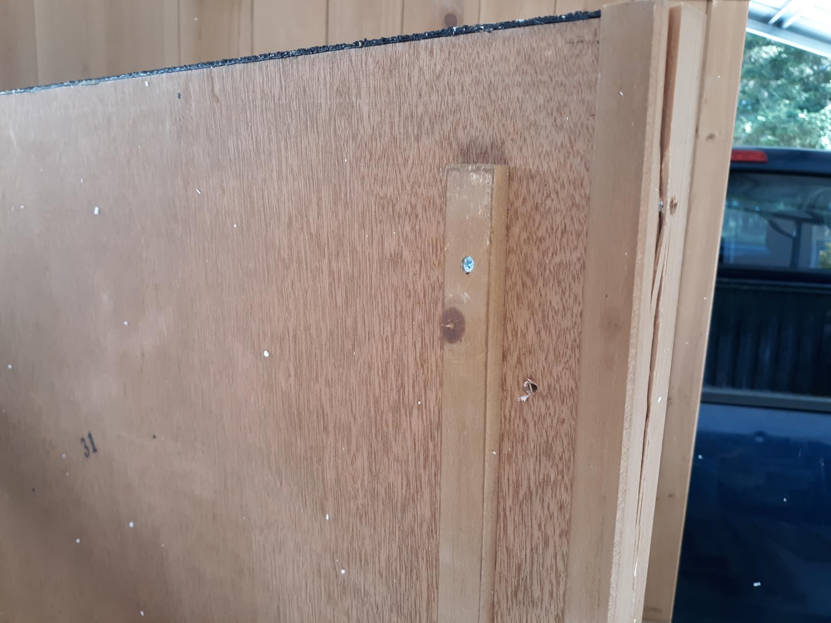Gizoon Outdoor Cabinet, Waterproof Roof, Double Lockable Wooden Shed customer photo 2