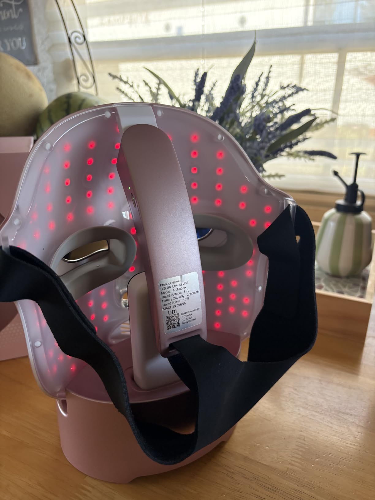 FSA Red Light Therapy Mask for Face : Acne Removal,Wrinkles Redness,Wirless Remote,Salon Grade HSA Infrared Face Mask, Anti Aging Skincare for Home,2000mAh Rechargeable Led Light Therapy Facial Mask customer photo 2