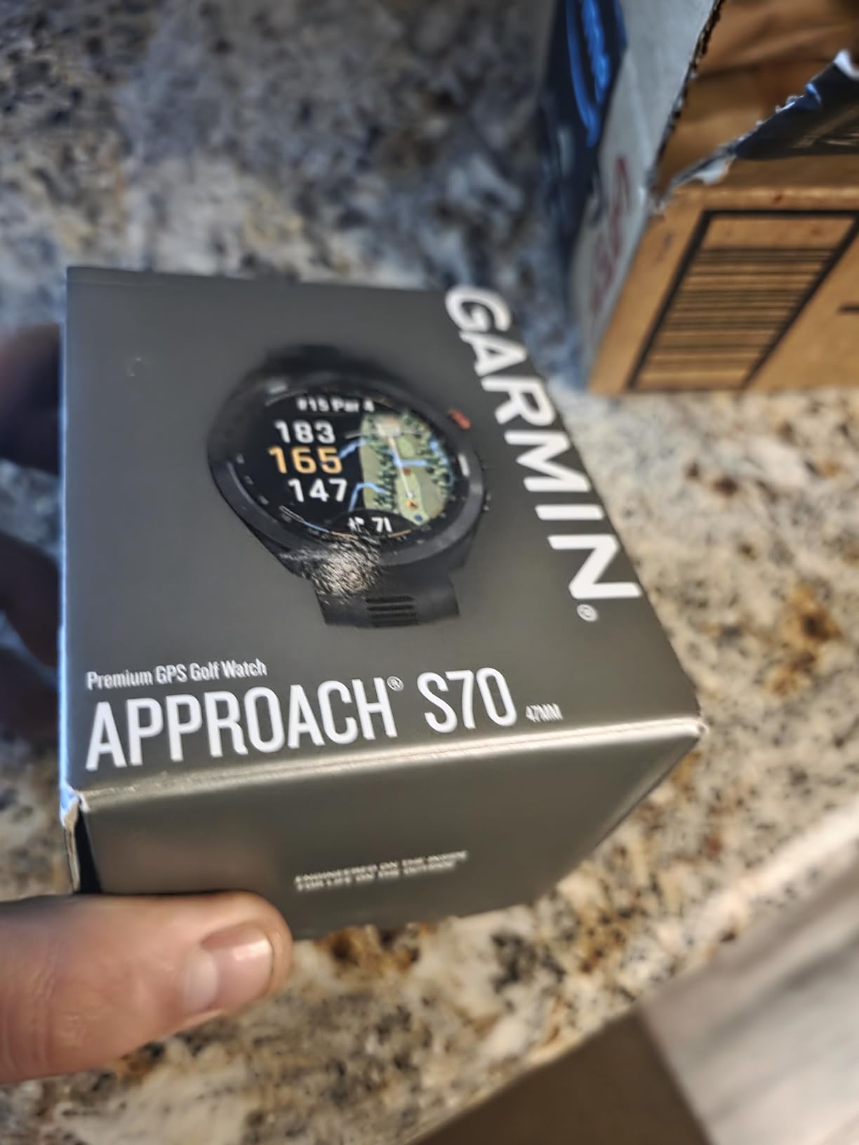 Garmin Approach® S70, Premium GPS Golf Smartwatch, 47mm, Black customer photo 2