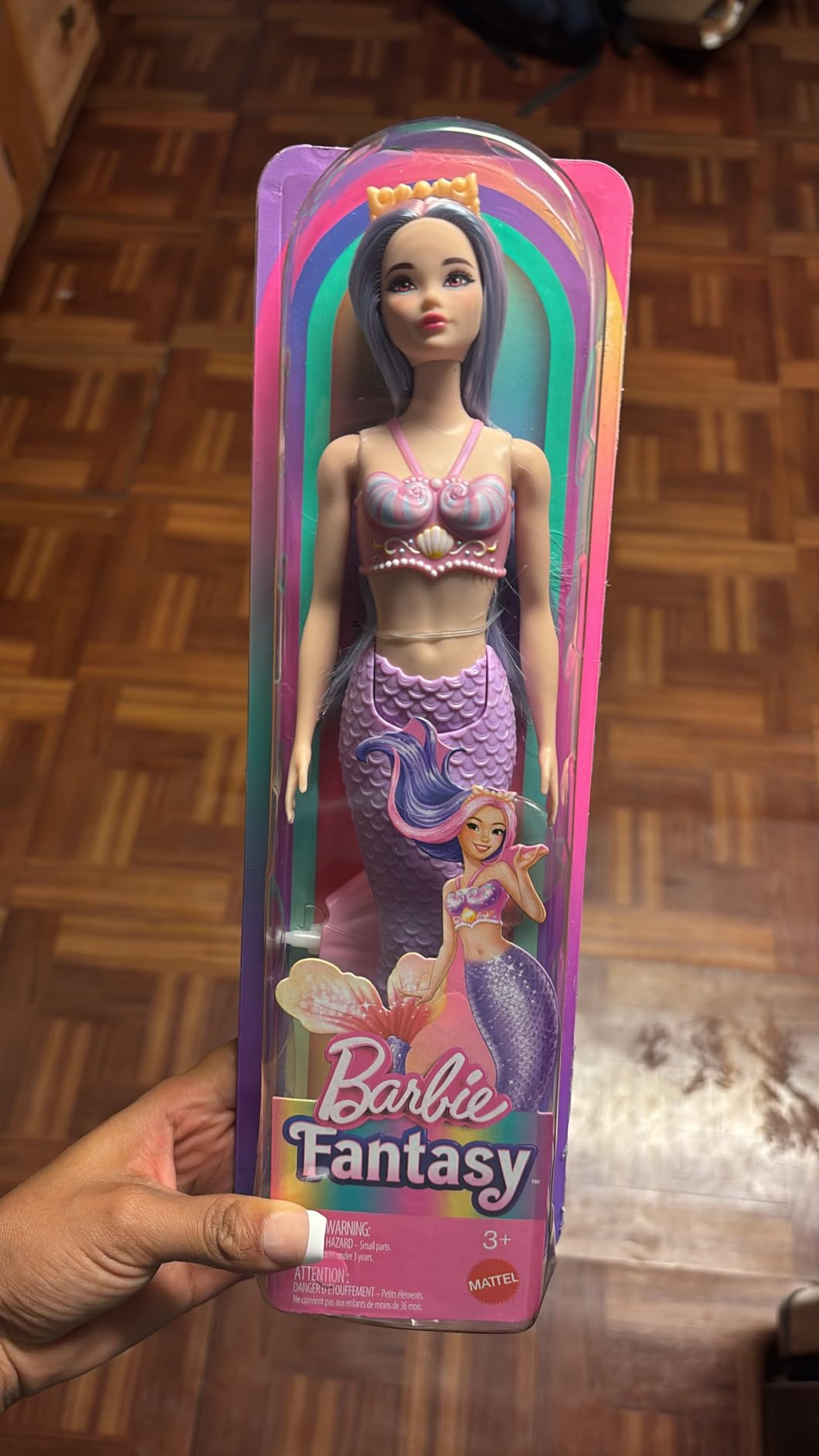 Barbie Mermaid Doll with Pink and Lilac Fantasy Hair and Accessory customer photo 1