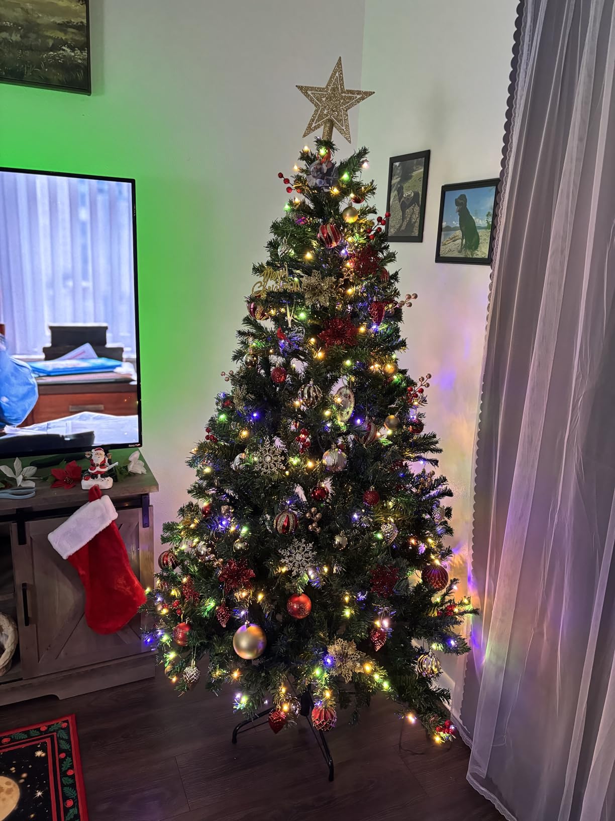 Goplus 5ft Pre-Lit Pine customer photo 2